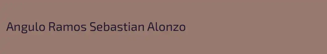 Angulo Ramos Sebastian Alonzo